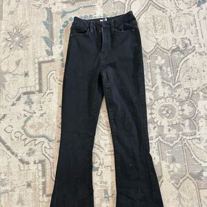 boot-cut curvy jeans